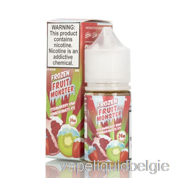 Vape België Ijs Aardbei Kiwi Granaatappel - Bevroren Fruit Monsterzouten - 30ml 48mg